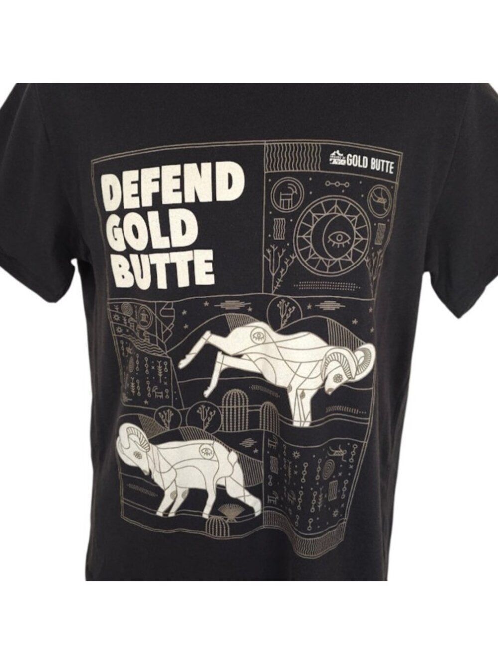 Gold Butte National Monument T Shirt Mens Size Medium Black Travel Destination
